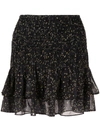 We Are Kindred Amalfi Ruched Mini Skirt In Black