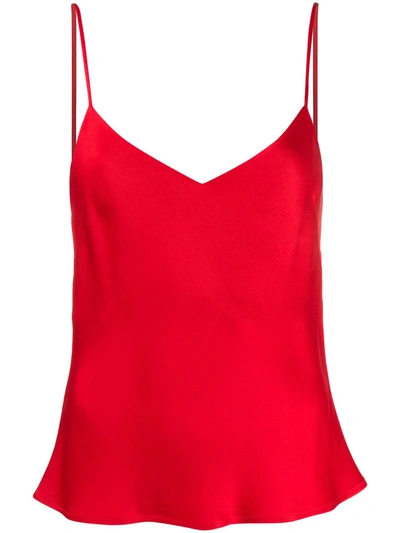 Galvan V-neck Camisole In Red
