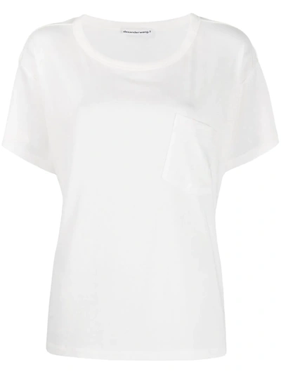 Alexander Wang T Chest-pocket Short Sleeve T-shirt In White