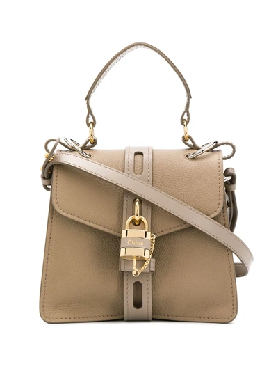 Chloé Small Aby Day Shoulder Bag In Grey