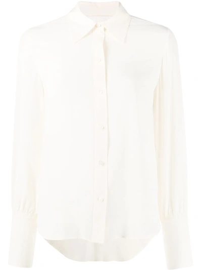 Chloé Ruched Sleeves Blouse In Neutrals