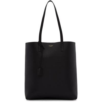 Saint Laurent Black North/south Shopping Tote In 1000 Black
