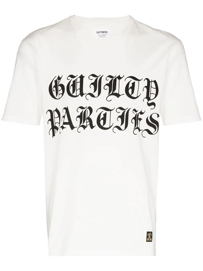 Wacko Maria Slim-fit Printed Cotton-jersey T-shirt In White