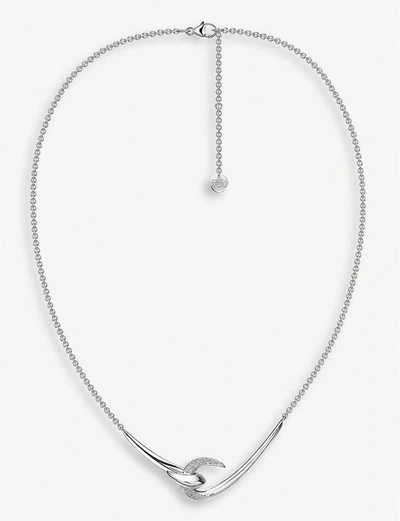 Shaun Leane Hook Sterling Silver Diamond Necklace