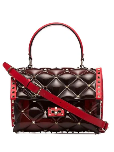 Valentino Garavani Garavani Candystud Shoulder Bag In Red