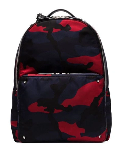 Valentino Garavani Camo Backpack - Blue