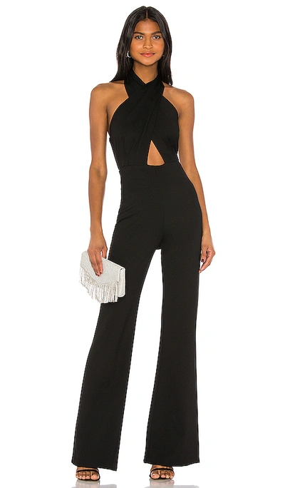 Amanda Uprichard X Revolve Zahara Jumpsuit In Black