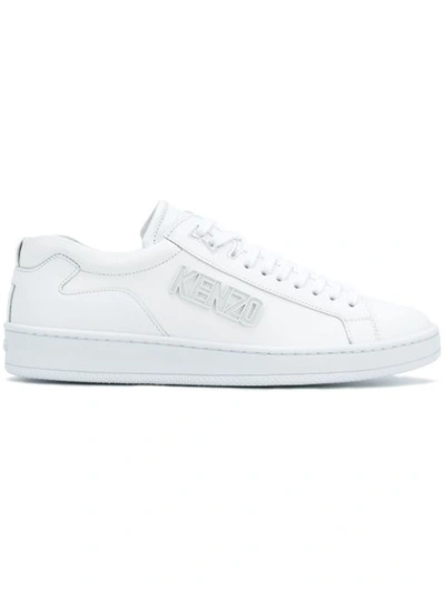 Kenzo Raised-logo Low-top Trainers In White