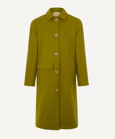 Paloma Wool Lagone Asymmetric Pocket Coat In Green
