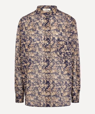 Isabel Marant Étoile Mexika Floral Print Shirt In Midnight