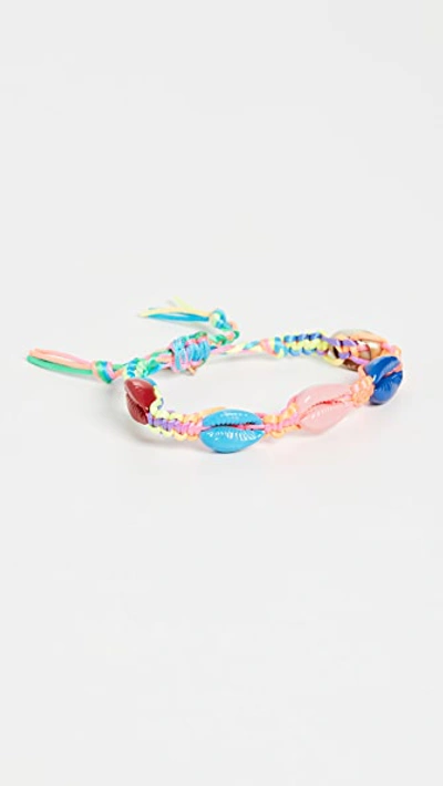 Venessa Arizaga Rainbow Shell Bracelet In Multi