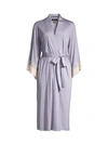 Natori Luxe Shangri-la Robe In Blue