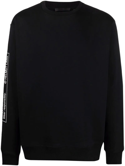 Helmut Lang Older Text-print Sweatshirt In Black