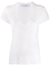 Iro Short Sleeve V-neck T-shirt In White