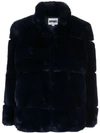 Apparis Women's Sarah Plush Faux Fur Coat In Navy Blue