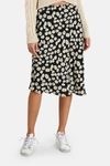 Rails London Print Midi Skirt In Black Daisies