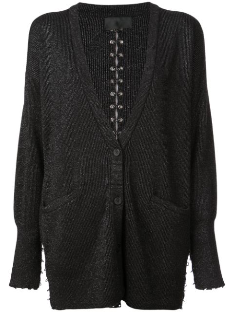 black cotton cardigan