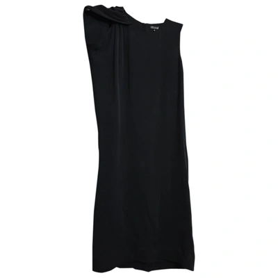 Pre-owned Claudie Pierlot Silk Dress In Black