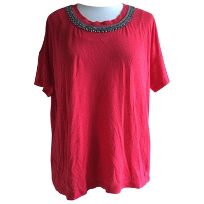 Pre-owned The Kooples Red Viscose Top