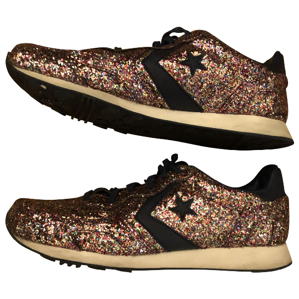 navy sparkly trainers