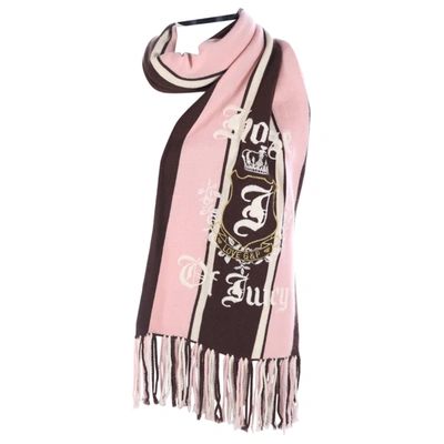 Pre-owned Juicy Couture Wool Scarf In Multicolour