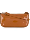 By Far Rachel Patent Leather Shoulder Bag In Nutella