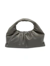 Bottega Veneta Small The Shoulder Pouch Leather Bag In Graphite