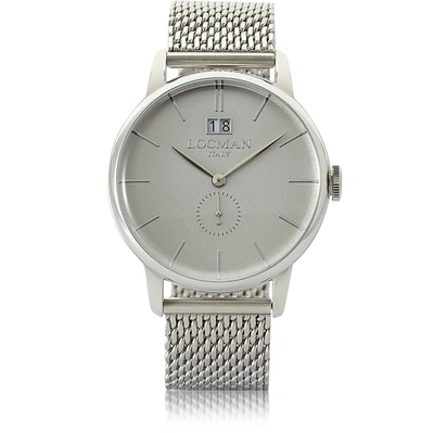 Locman Montres Homme 1960 - Montre Homme En Acier Inoxydable Argent In Argenté