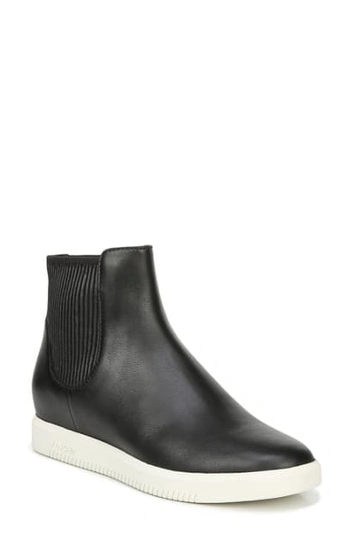 Vince Ilona High Top Sneaker In Black Leather