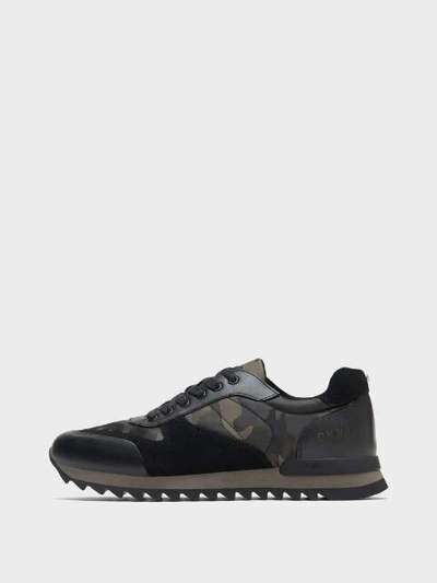 Dkny Men's Kendrick Camo Sneaker - In Black/army Camo