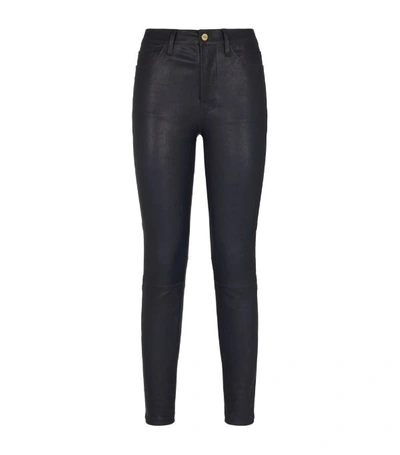 Frame Skinny Leather Trousers