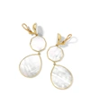 Ippolita 18k Gelato Crazy-eight Clip-on Earrings In White/gold