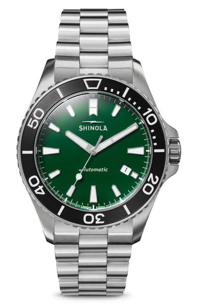 Shinola Men's The Lake Ontario Monster Automatic 43mm Watch In Green