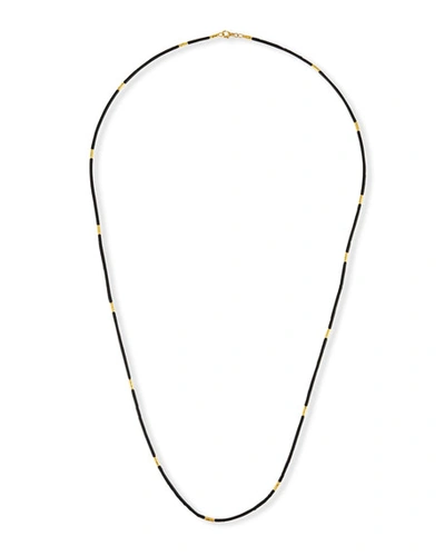 Gurhan Single-strand Jet Bead Necklace, 36"l