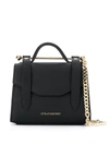 Strathberry Women's Micro Allegro Leather Satchel In Black