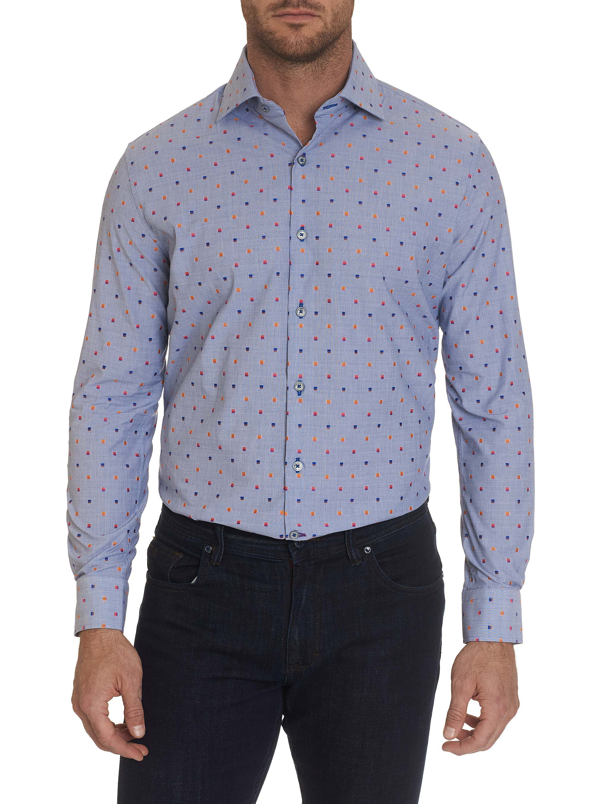 rainbow dress shirt