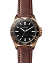Shinola Men's The Bronze Monster Automatic 43mm Watch Gift Set In Teak/ Black/ Bronze