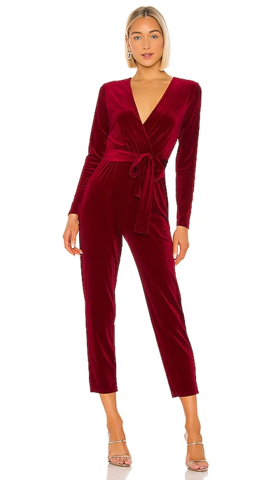 Lovers & Friends Hart Jumpsuit In Ruby Red
