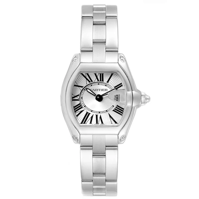 Cartier Roadster Silver Dial Roman Numerals Steel Ladies Watch W62016v3 In Not Applicable