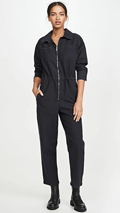 Ag The Controlla Boilersuit In Sulfur Super Black