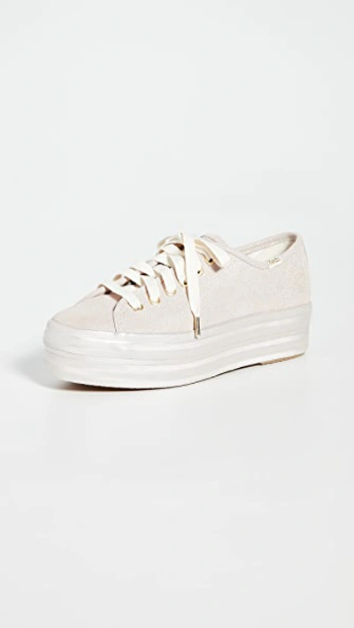 Keds X Kate Spade New York Triple Up Sneakers In Gold