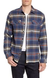 Patagonia Fjord Regular Fit Organic Cotton Flannel Shirt In Defender New Navy