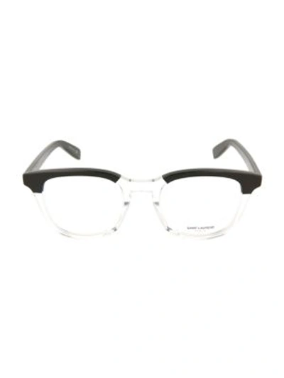 Saint Laurent 51mm Square Core Optical Glasses In Black