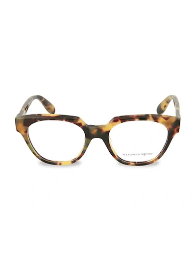 Alexander Mcqueen 49mm Square Optical Glasses