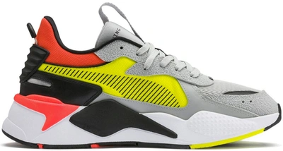 Pre-owned Puma  Rs-x Harddrive Grey Yellow Red In Grey/yellow/red