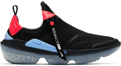 Pre-owned Nike Joyride Optik Black Light Blue Crimson (women's) In Black/light Blue-bright Crimson