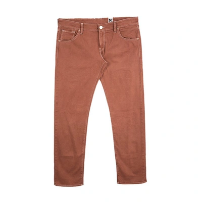 Pre-owned M Missoni Burnt Orange Denim Straight Fit Jeans L