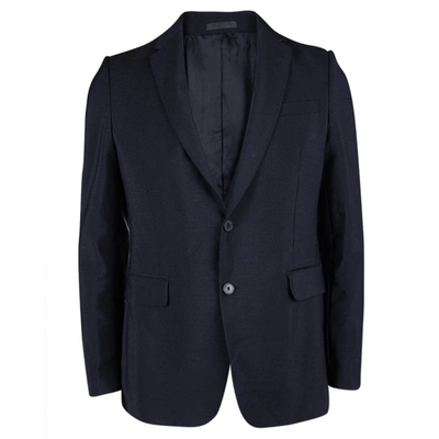 Pre-owned Valentino Navy Blue Wool Tailored Blazer S