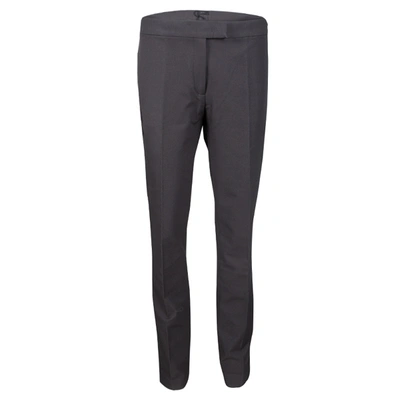 Pre-owned Joseph Slate Grey Stretch Gabardine Finley Regular Fit Trousers L