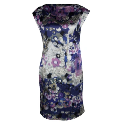 Pre-owned Erdem Multicolor Digital Printed Silk Sleeveless Dress M